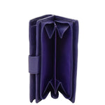 Womens Booklet Style Leather Purse Reston Purple 3