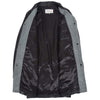 Womens Leather Coat 3/4 Length Classic Style Margaret Black Grey 5