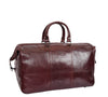 Real Leather Holdall Large Size Travel Weekend Duffle Bag Greenleaf Brown