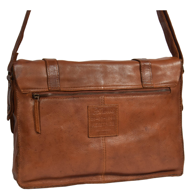 leather organiser satchel for mens