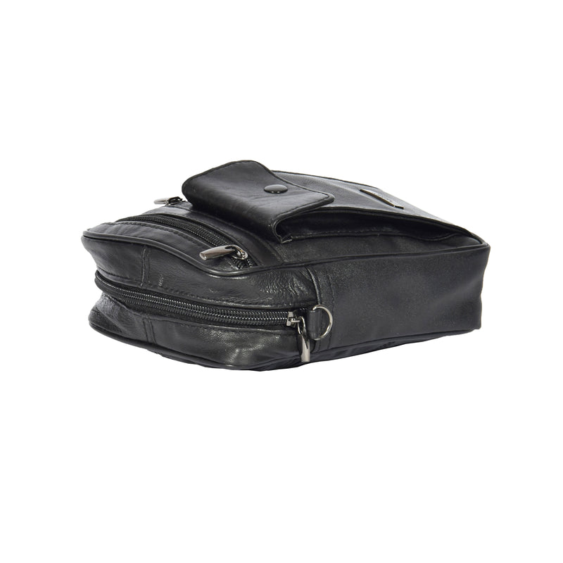 mens bag with a zip opening