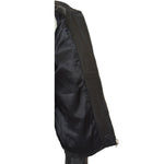 Womens Classic Leather Biker Zip Box Jacket Nova Black 6