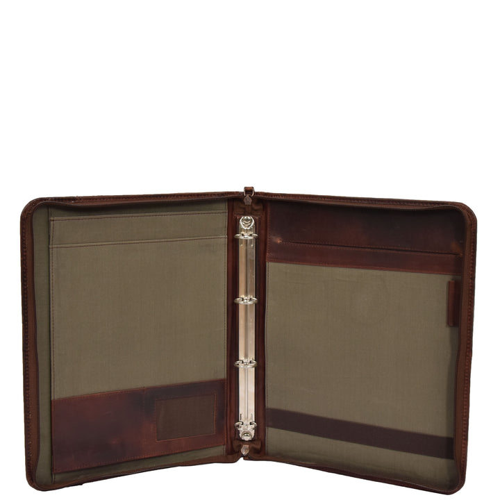Detachable Ring Binder Documents Folder Falkirk Brown 5