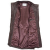 Womens Detachable Hoodie Leather Coat Kathy Brown 5