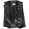 Mens Real Leather Bomber Jacket Raglan Shoulder Francis Black 5