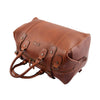 Luxury Leather Travel Holdall Duffle Coleford Tan 4