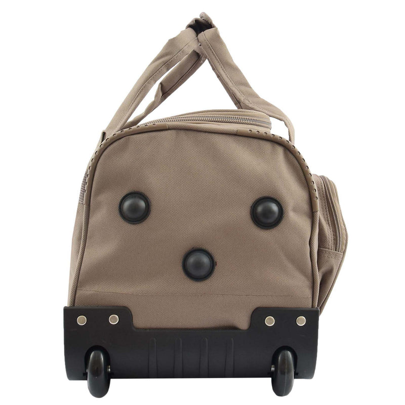 Lightweight Mid Size Holdall with Wheels HL452 Beige 3