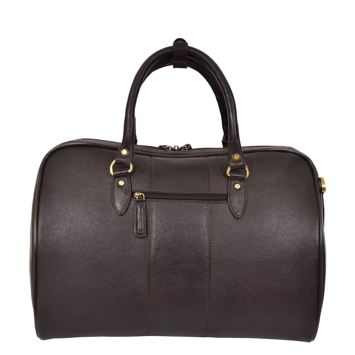 Zip Around Leather Travel Holdall Monaco Brown