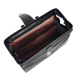Real Leather Doctors Briefcase Gladstone Bag Ashford Black 5