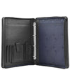 Real Leather Portfolio Case with Carry Handle HL49 Black 4