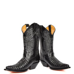 mens black leather luxury boots