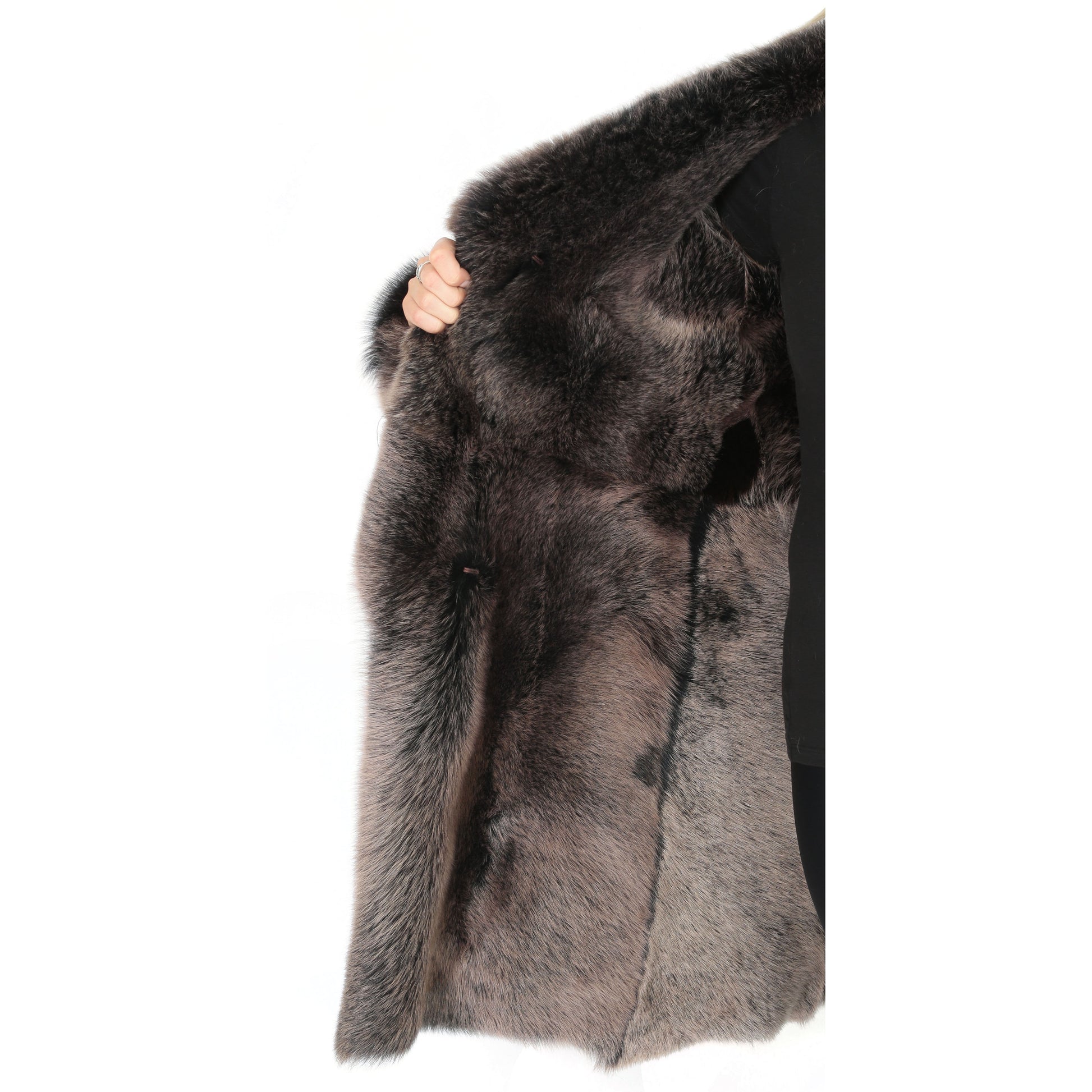 ladies coat with fur lining