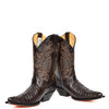 western style leather calf length boots