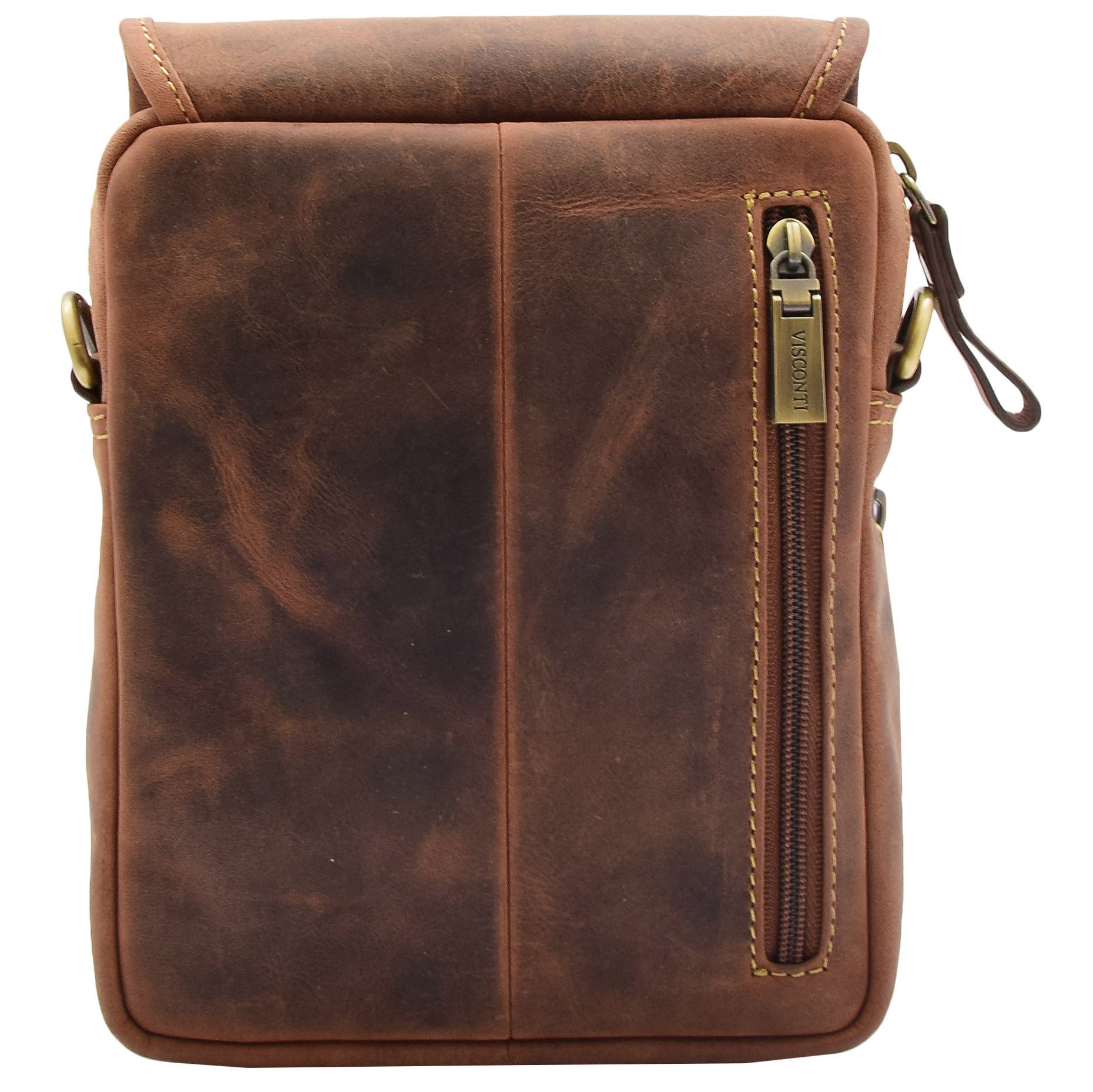 Mens Trendy Smart Crossbody Bag Genuine Leather Messenger Lucas Tan 2