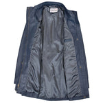 Womens Detachable Hoodie Leather Coat Kathy Blue 5