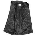 Womens Detachable Hoodie Leather Coat Kathy Black 5