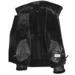 Men's Classic B3 Original Sheepskin Jacket Black 5