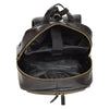 leather backpack with tablet section