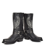 leather western style boots