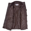 Womens Original Duffle Style Leather Coat Ariel Brown 6