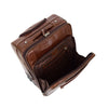 Exclusive Leather Cabin Size Suitcase Kingston Brown 4
