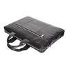 black soft leather satchel
