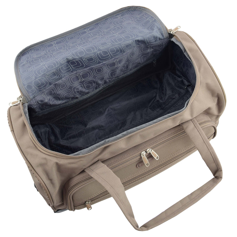 Lightweight Mid Size Holdall with Wheels HL452 Beige 5