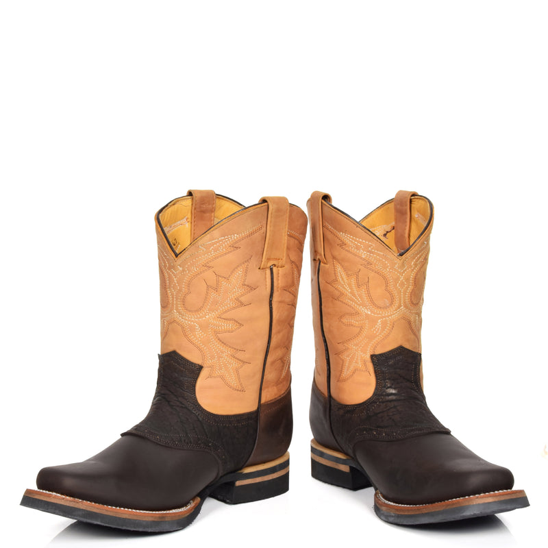western style leather boot