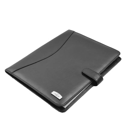 Leather Leather Portfolio Case A4 Size Ombersley Black 2