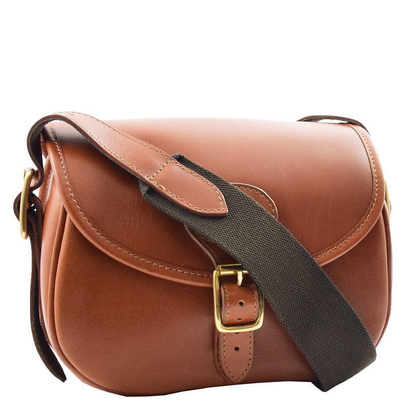 Leather Cartridge Bag 90 Rounds Capacity Neo Tan