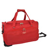 Lightweight Mid Size Holdall with Wheels HL452 Red 1