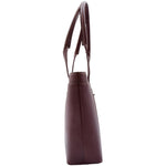 Womens Real Leather Shoulder Bag Large Hobo Handbag Lucy Chestnut 4
