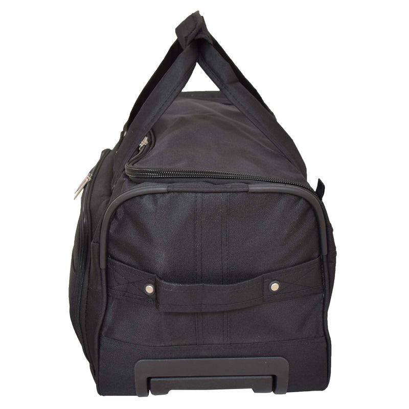 Lightweight Mid Size Holdall with Wheels HL452 Black 5