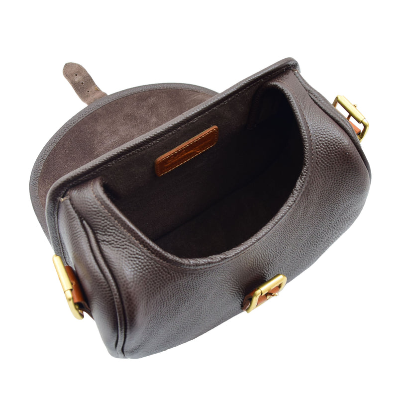 Leather Cartridge Bag 90 Rounds Capacity Neo Brown Tan 5