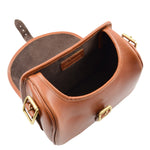 Leather Cartridge Bag 90 Rounds Capacity Neo Tan 4