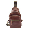 Real Leather Cross Body Chest Bag Kovrov Brown