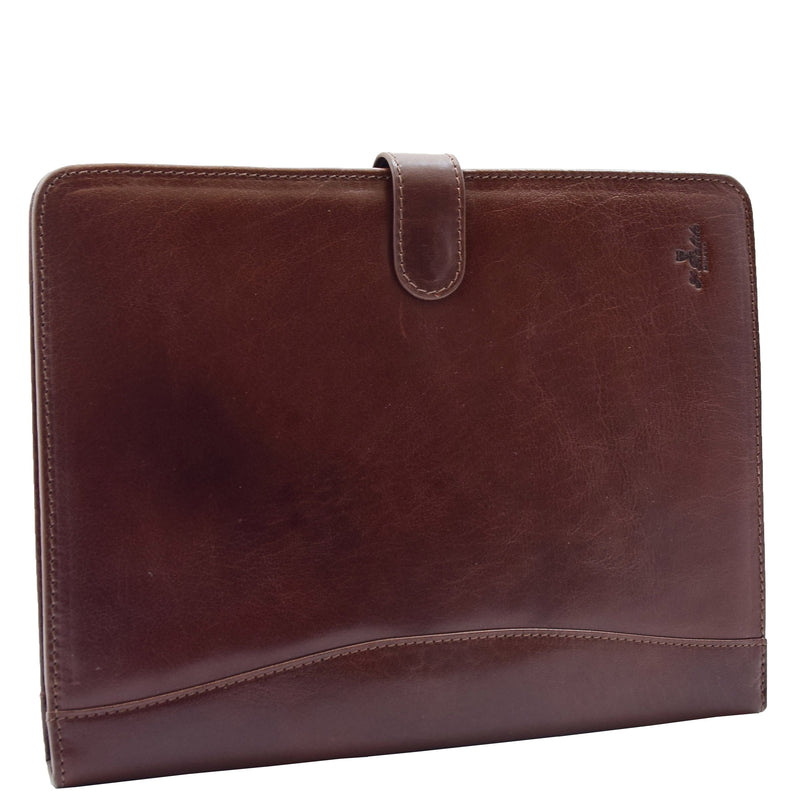 Leather Leather Portfolio Case A4 Size Ombersley Brown