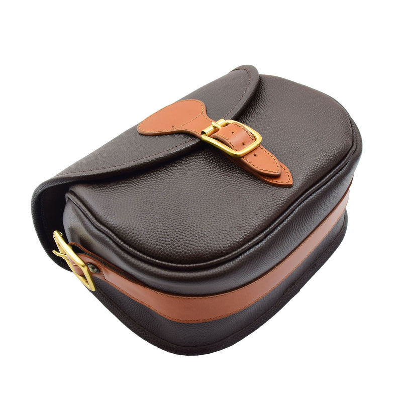 Leather Cartridge Bag 90 Rounds Capacity Neo Brown Tan 4