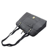 Womens Real Leather Zip Around Shoulder Bag Emilia Black 5