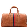 Real Leather Holdall Overnight Barrel Bag Springfield Cognac 2