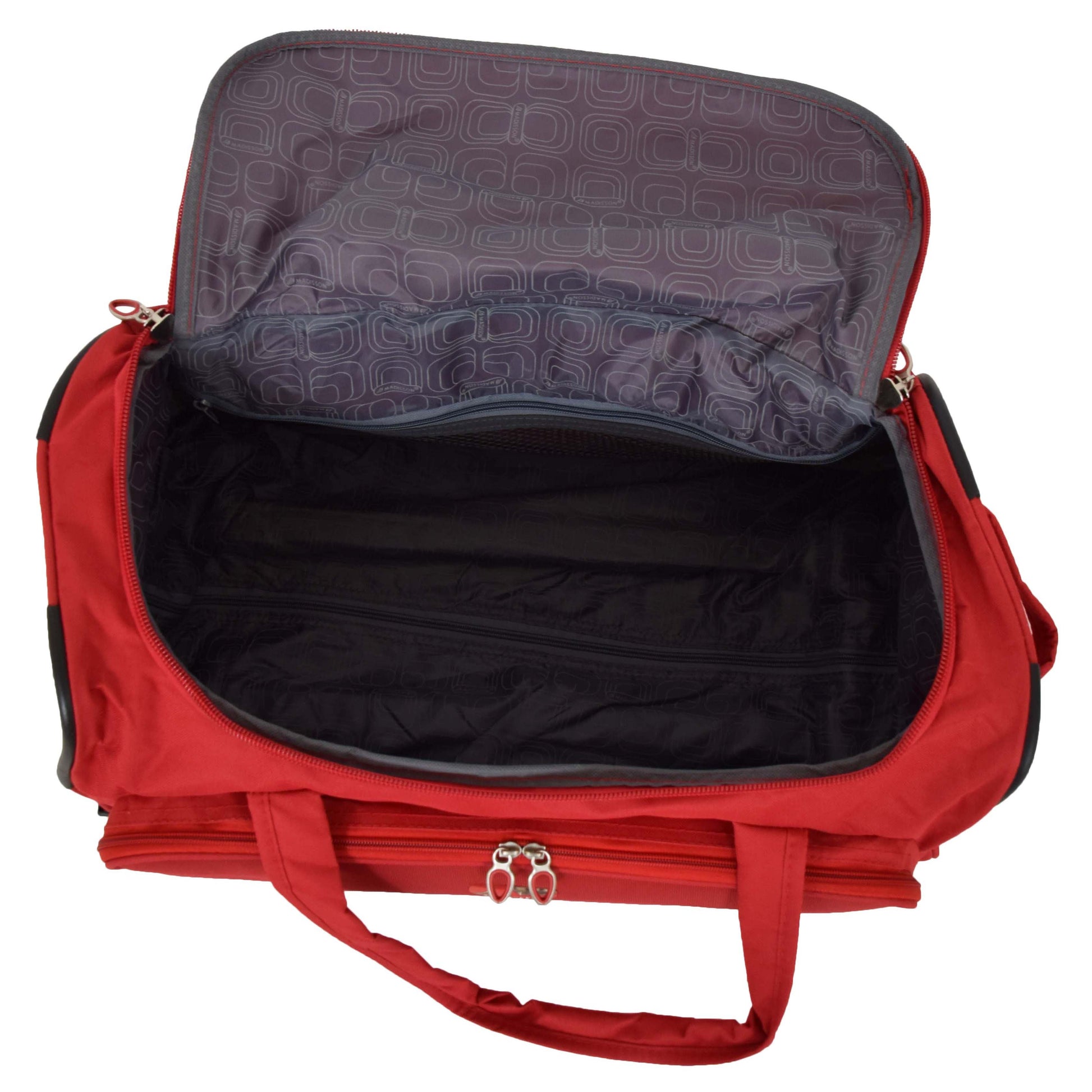 Lightweight Mid Size Holdall with Wheels HL452 Red 5