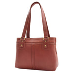 Womens Leather Mid Size Shopper Handbag Bellevue Brown 6