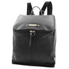 Real Leather Backpack Casual Rucksack Ella Black 2