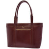 Womens Real Leather Shoulder Bag Large Hobo Handbag Lucy Chestnut 2