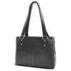 Womens Leather Mid Size Shopper Handbag Bellevue Black 6