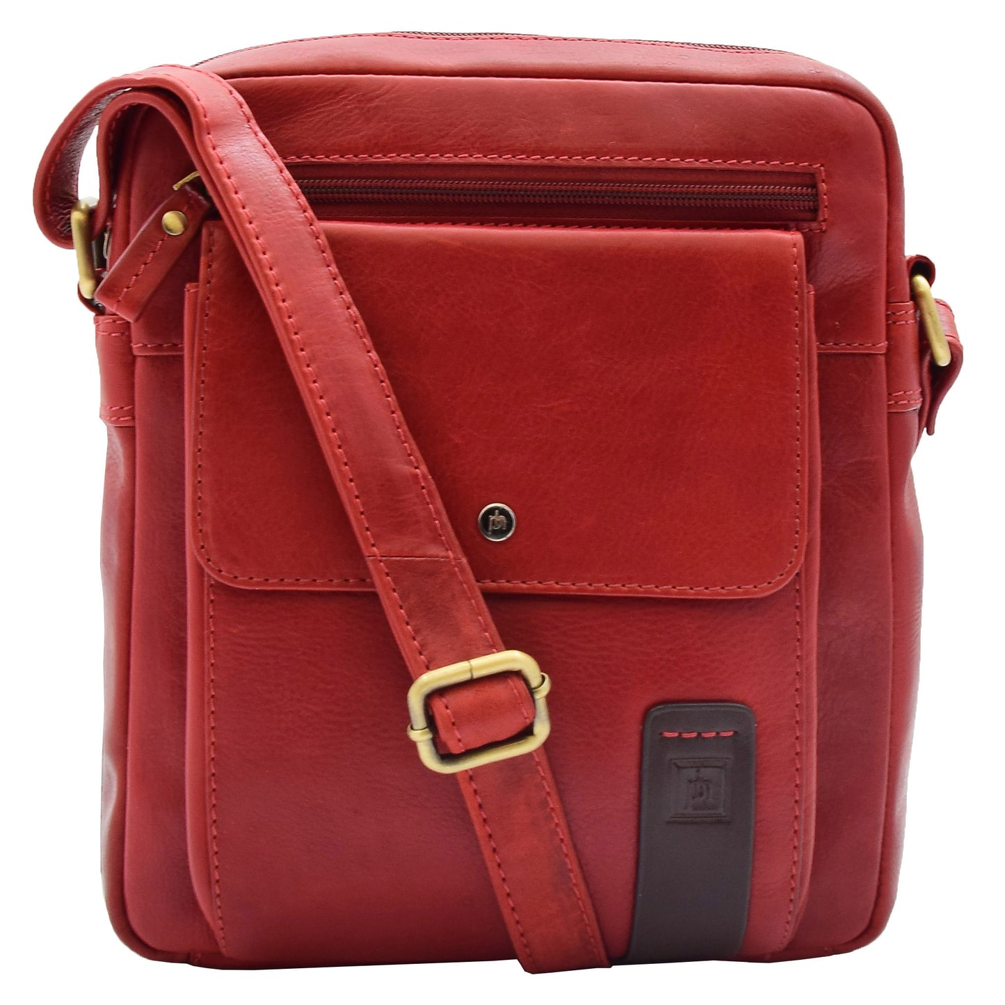 Copy of Mens Everyday Casual Leather Cross Body Travel Organiser Bag Vila Rica Bordeaux 8