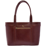 Womens Real Leather Shoulder Bag Large Hobo Handbag Lucy Chestnut 3