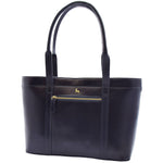 Womens Real Leather Shoulder Bag Large Hobo Handbag Lucy Navy 3
