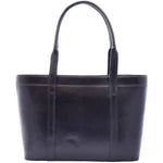 Womens Real Leather Shoulder Bag Large Hobo Handbag Lucy Navy 4