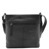 Womens Soft Leather Cross Body Slim Bag HOL843 Black 1